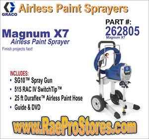 Graco Magnum X7 Airless Paint Sprayer   262805 633955310421  