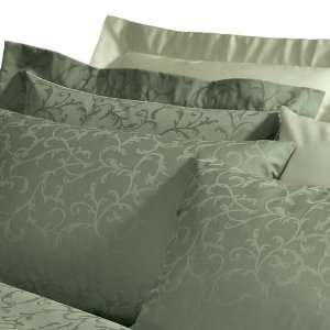   Individual Scroll Jacquard Shams (King, Water Lily )