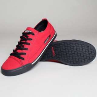    Matthew Mens Vegan Shoes In Blood Red/Black By Macbeth Shoes