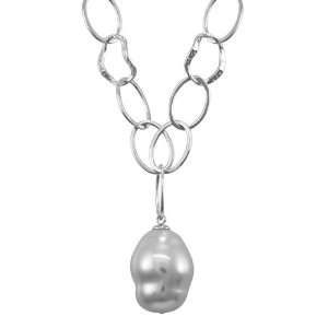  Majorica Jewelry 17 Pearl Drop and Chain Pendant Jewelry