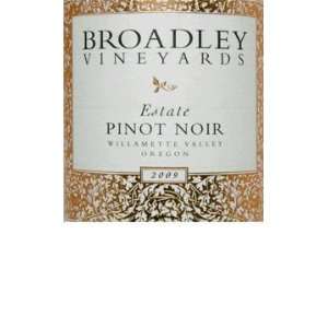  2009 Broadley Pinot Noir Willamette Valley Estate 750ml 