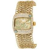 EOS New York 95LGLDWHT Empress Swarovski Accent Watch