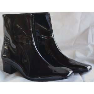  Robert Clergerie Black Patent Leather Ankle Boots Sports 