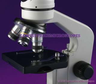   light microscope for use with viewing biological specimens on slides