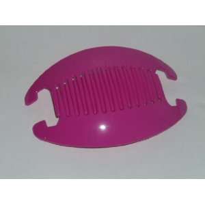 Interlocking Banana Combs Hair Clip French Side Combs Holder Hot Pink