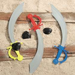   SWORDS & EYEPATCHES/Birthday Party Favor/Wall Decoration/Supply  