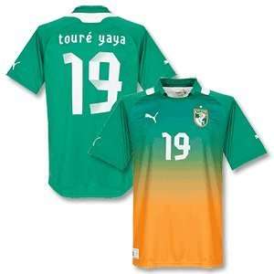  12 13 Ivory Coast Away Jersey + Touré Yaya 19 Sports 