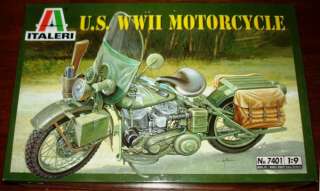 Italeri 19 WWII Harley Davidson WLA 45 Motorcycle ESCI  