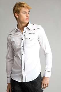 star Midnight Piping White Shirt for men  