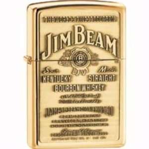  Zippo Lighters 16929 Jim Beam Brass Label Emblem Zippo 