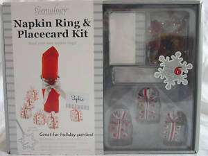 Beaded Napkin ring and placecard holder craft kit NEW  