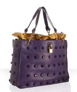 Marc Jacobs grape leather Jet studded tote  