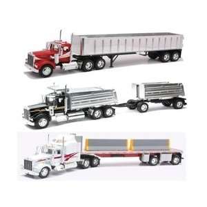  New Ray 132 Scale Die Cast Kenworth W900 Dump/Flat Bed Truck 