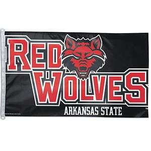 Arkansas State University Red Wolves NCAA Flag Banner Polyester 3 X 5 