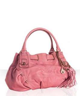 Juicy Couture pink leather Padlock Free Style medium satchel 