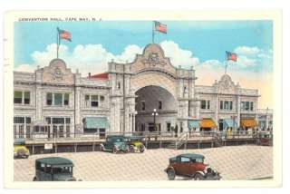 NJ CAPE MAY CONVENTION HALL MAILED IN 1931 M17552 EARLY  