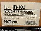 Nutone IR 103 Rough In Housing for 2003 3204 4006 Radio Intercom 