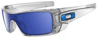 Brand New Oakley Batwolf Clear Frame Ice Iridium Lens Mens Sunglasses 