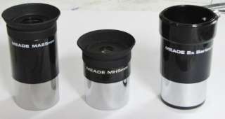 Meade 1.25 eyepiece and DS barlow kit for telescopes NEW  