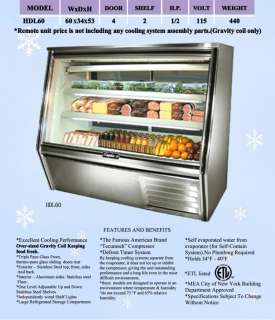New LEADER Refrigerated High Deli Meat Display Case 60  