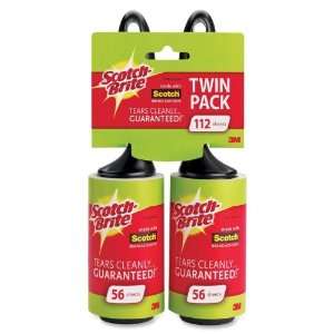 3M Pet Lint Removal Roller 56 Sheet, Twin Pack Health 