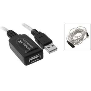   Gino PC 16 Foot 5M Male to Female USB 2.0 Extension Cable Automotive