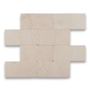    Crema Marfil 3 x 6 Tumbled Marble Field Tile