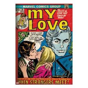 Marvel Comics Retro My Love Comic Book Cover #20, Kissing, When 