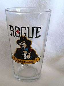 NEW Set of 6 Rogue glasses Oregon Pub beer pint  