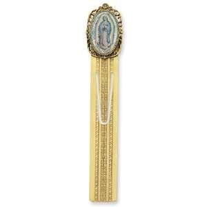    Gold tone Our Lady Of Guadalupe Large Bookmark/Mixed Metal Jewelry