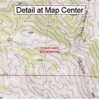   Topographic Quadrangle Map   French Gulch, Oregon (Folded/Waterproof