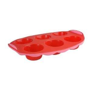 SiliconeZone New Wave Standard Muffin Pan, Red/Pink  