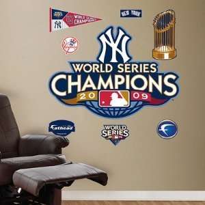  New York Yankees 2009 World Series Champions Logo Fathead 