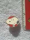 snoopy dog white/red pin peanuts gang brooch fashion/costume jewelry