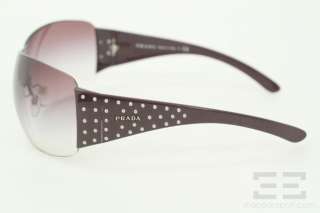 Prada Purple Gradient Studded Shield Sunglasses SPR 29L  