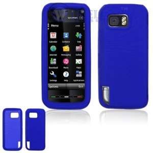 Nokia XpressMusic 5800 Trans. Dark Blue Silicon Skin Case 
