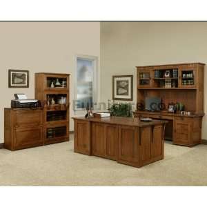 100% Solid Oak Wood Mission Home Office Executive Desk 