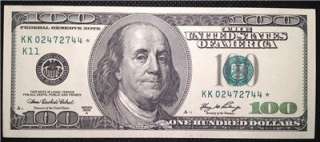 Rare 2006A (K / Dallas) $100 Dollar Bill Star Note   GEM Uncirculated 