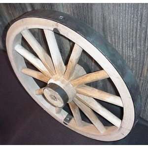  Bent Hickory Wood Western Wagon Wheel 30 X 2. Handcrafted By Old 