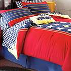 new racer stars queen bedding patriotic blue racing comforter set