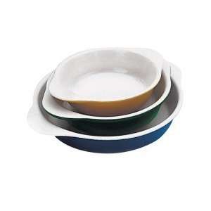 Medium Green Round Dish Dia 6 5/8 In. X H 1 3/4 In., 3/4 Qt  