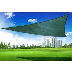  11.5 Triangle Outdoor Patio Sun Shade Sail Canopy   Green 