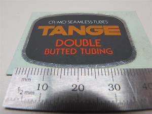 Tange Double Butted Tubing VINTAGE NOS BICYCLE FRAME TUBING DECAL rare 