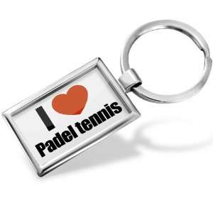  Keychain I Love paddle tennis   Hand Made, Key chain 