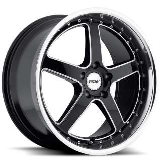 20 TSW CARTHAGE BLACK RIMS TIRES MUSTANG CAMRY ACCORD  