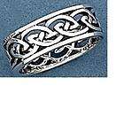 Sterling Silver Celtic Knot & Trinity Ring Band 7.5 MM 