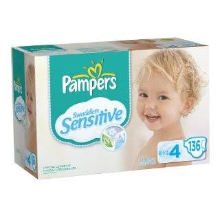 Pampers Swaddlers Sensitive Diapers Economy Pack Plus Size 4 136 Count