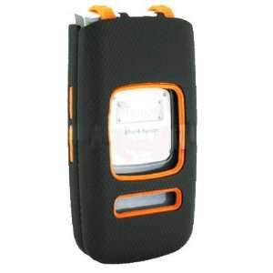   Case for Pantech Breeze II   Black/Orange Cell Phones & Accessories
