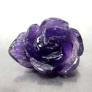 RARE 12.30 Ct.Amethyst NATURAL Purple ROSE Hand Caring 18M21  