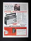 Midland 500 3 Band VHF Radio Pilot Flying Use 1965 print Ad 